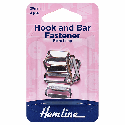 H433.20.N Hook and Bar Fastener: Nickel - 20mm 
